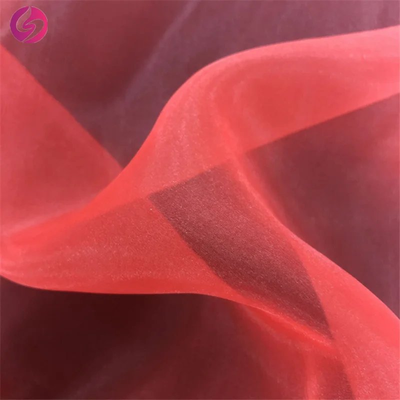 
Latest design organza 100%polyester soft tulle lace net fabric for wedding 