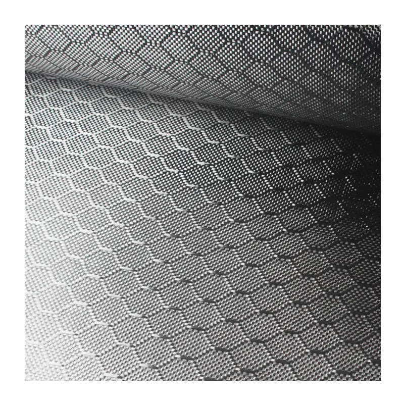 

Hexagonal 3K 240gsm Carbon Fiber Honeycomb Fabric for Car Decoration