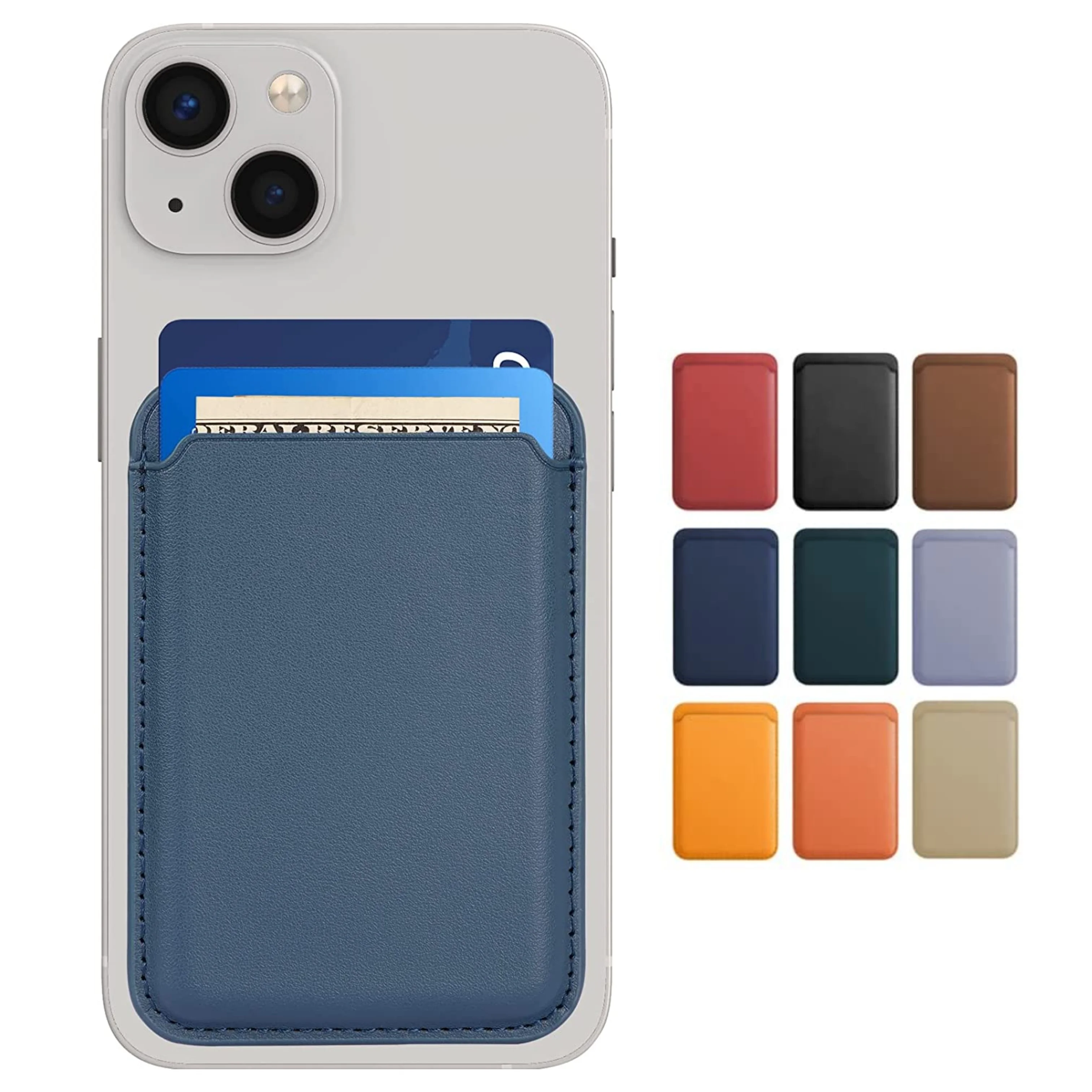 

PU leather magsafes wallet for iphone 13 pro i phone wallet case induction animation magsafing leather wallet