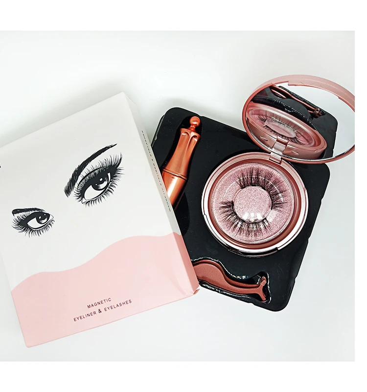 

manufacture private label eyeliner lashes liquid liner magnetic eyeliner lashes with Lash Packaging, Natural black