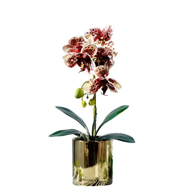 

Plantas artificiales decoration real touch latex orchid flower in the pot fake flowers single orchids decoration for home, Just as the pictures shows