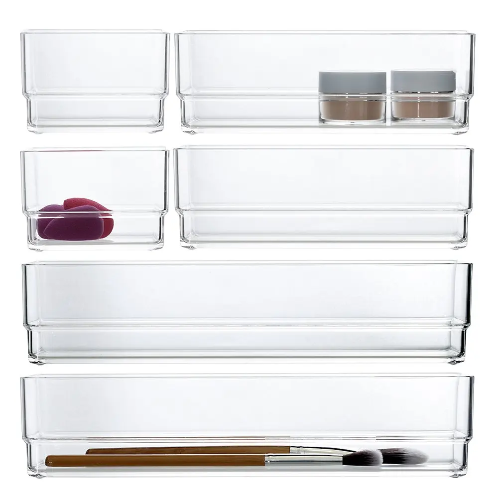 

Hot Sale Drawer Storage Box 6 Sets Clear Acrylic Storage Box