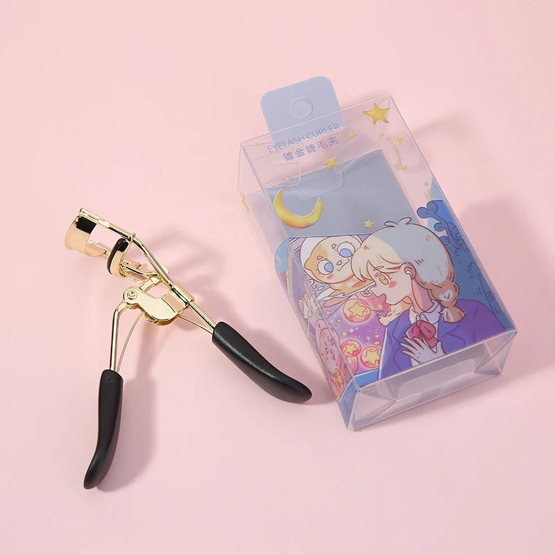 

Yousha New Coming Custom Logo Portable Eyelash Curler Gold Stainless Steel Washable Beauty Eyelash Curler YE019, Gold or customied