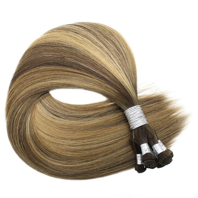 

Ready to Ship Double Drawn Cuticle Virgin Hair Hand Tied Weft Hair Double Drawn Hand Tied Weft