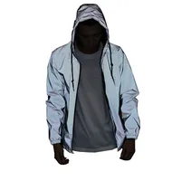 

Men stylish clothing hip hop neon fashion 3m reflective hoodie