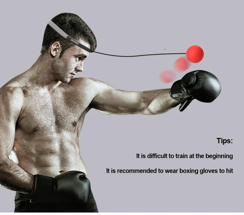 
Home Gym Equipment Exercise Fitness Punching Ball Headband Boxing Reflex Ball Speed Training 