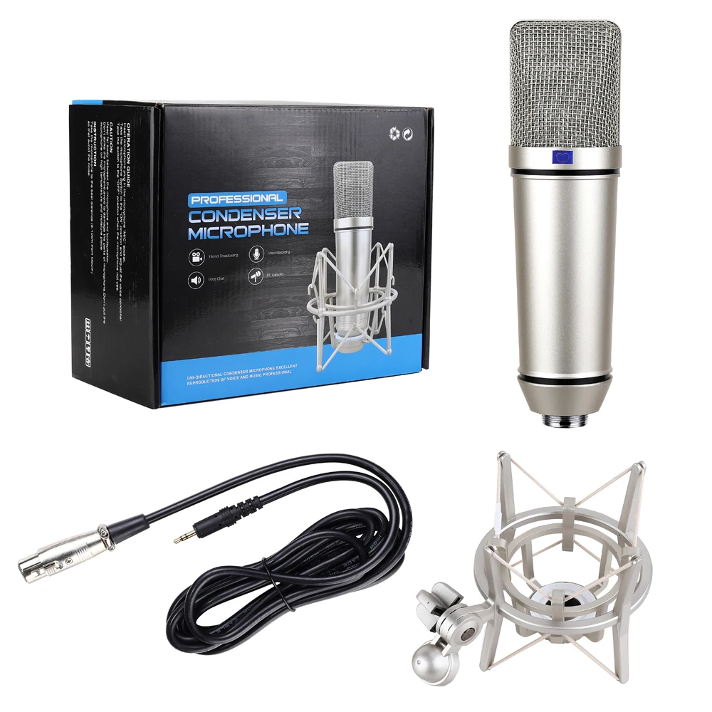 

New Design Condensor High Sensitivity Samson Condenser Microphone Microfono Tlm 103