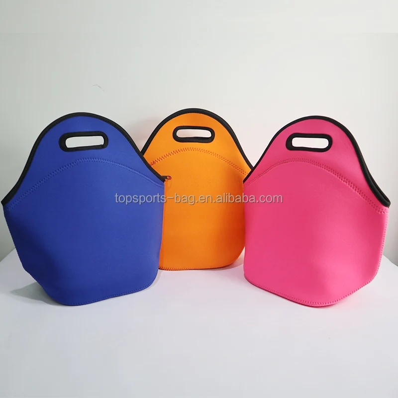 

Reusable Thermal Blank Neoprene Lunch Box Case Tote Bag with Zipper for Adults