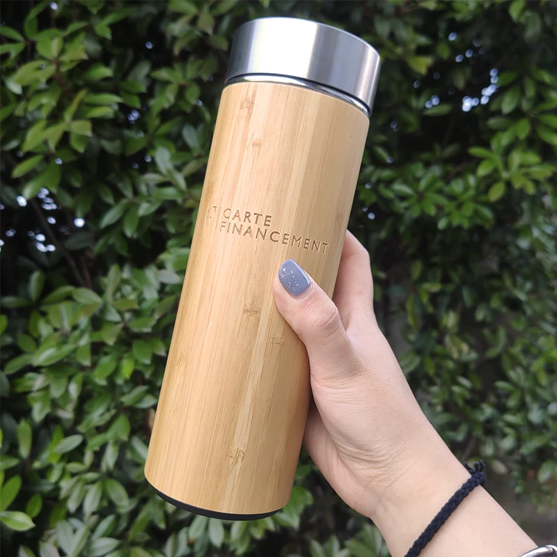 

Wholesale Leak-proof BPA Free Double Walled Stainless Steel Bamboo Tumbler with 3D UV 5D printing