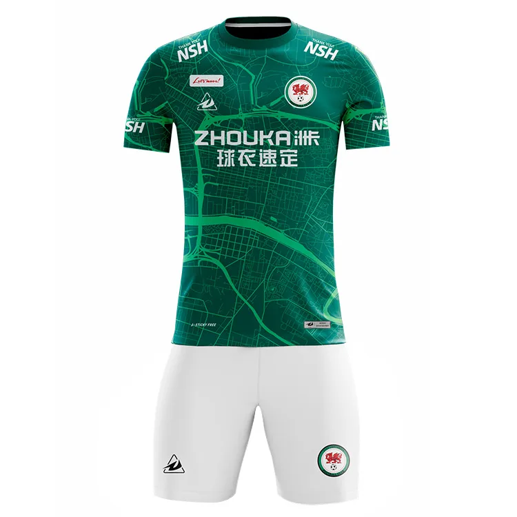 

University Youth Team Sports Foot Customization men soccer jersey set soccer jersey uniform