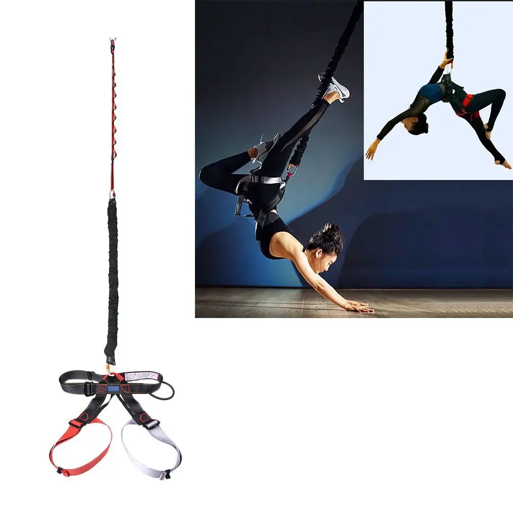 

Bungee fitness workout 70kg aerial yoga resistence cord harness jump bungee dance equipment