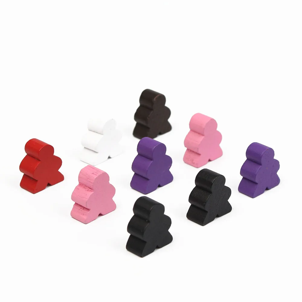 

wholesale wooden board game token board game pieces human figure wooden pawn