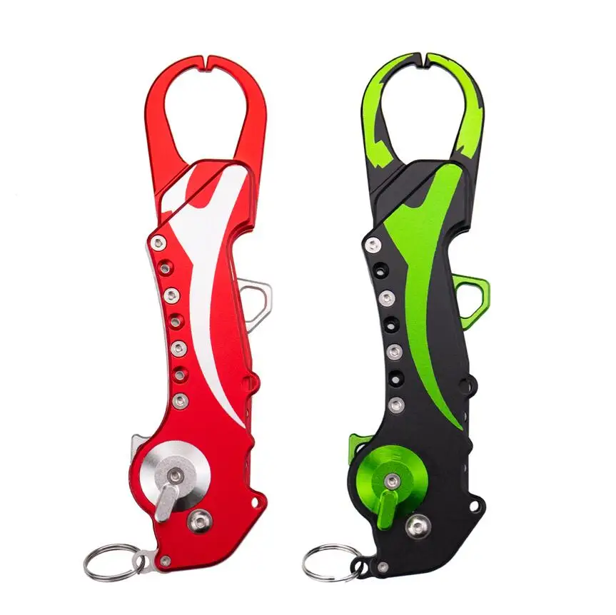 

High Quality Red Green 18cm Foldable stainless steel Oxford bag with rope Fishing Pliers