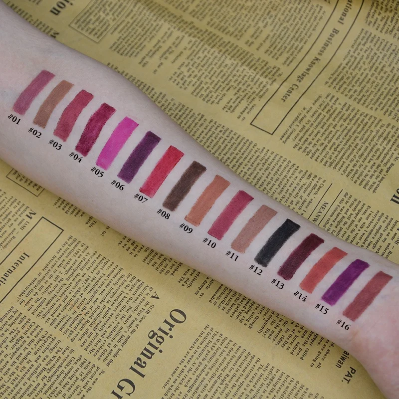 
Wholesale Waterproof Cosmetics Wood Lipliner Private Label Lip Liner Pencil 