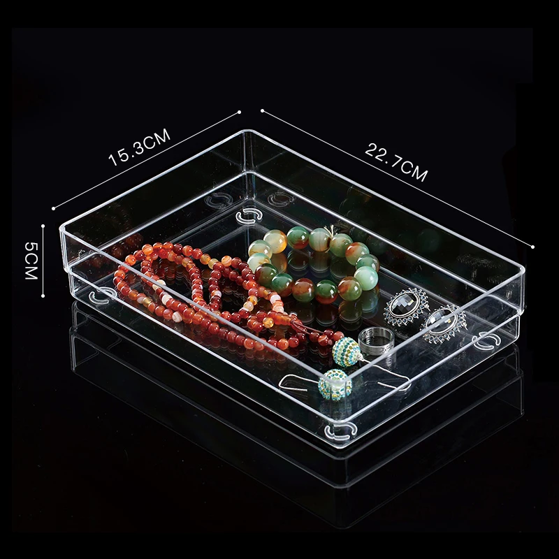 popular  kitchen use clear   organizer food container set plastic drawer organizer set