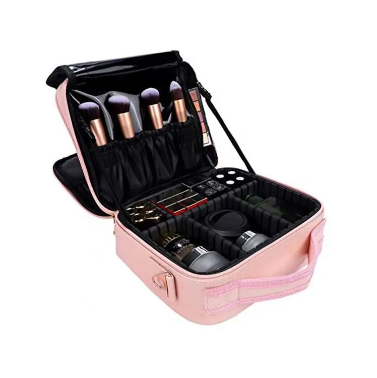 

Beauty Travel Case With Wheels Black Acrylic Makeup Organiser Carry Box Cosmetic Logo Luxury For Jewellery Transparent, Colors