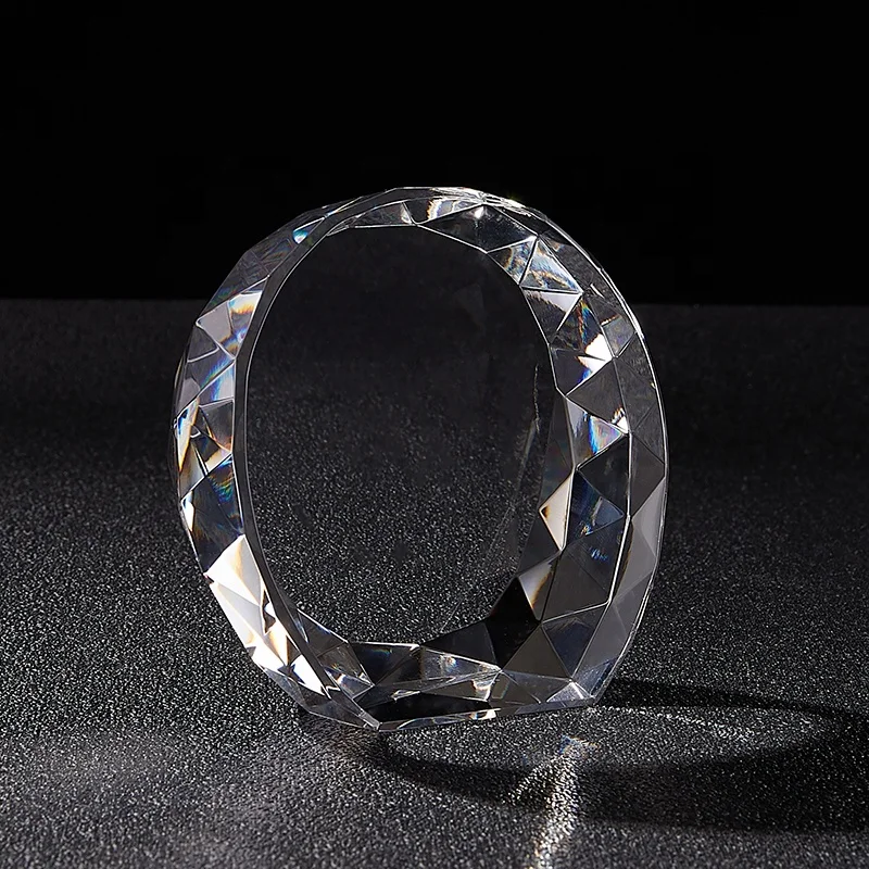 
Multi Faceted High Quality Vintage Glass Can Laser Engraved Crystal Blank Luster Block 