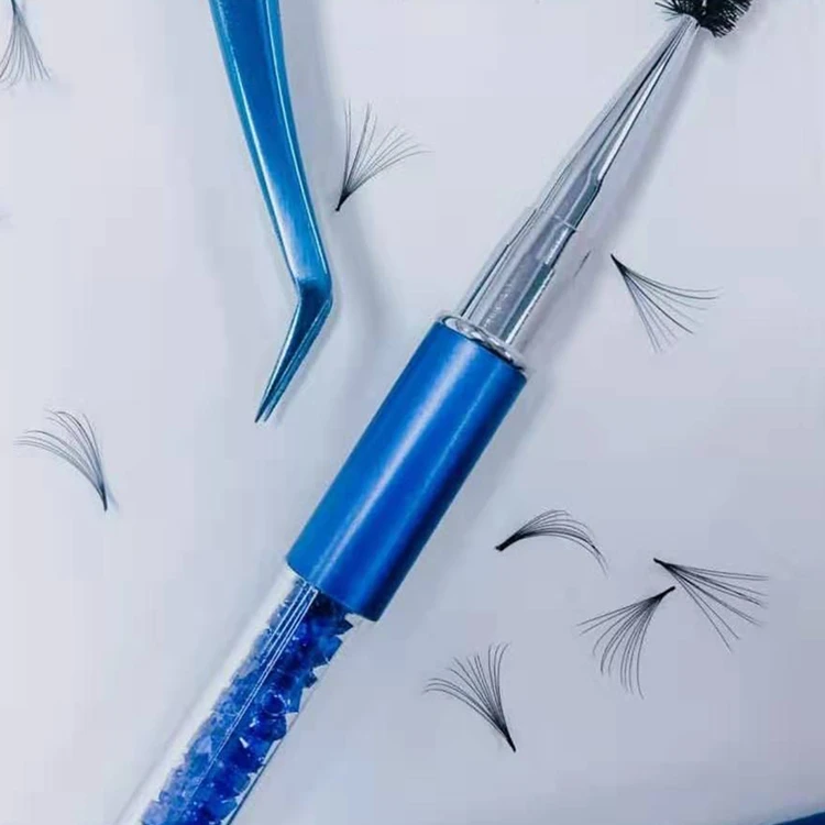 

pre-made short stem eyelash fans loose 1000 promade loose fans