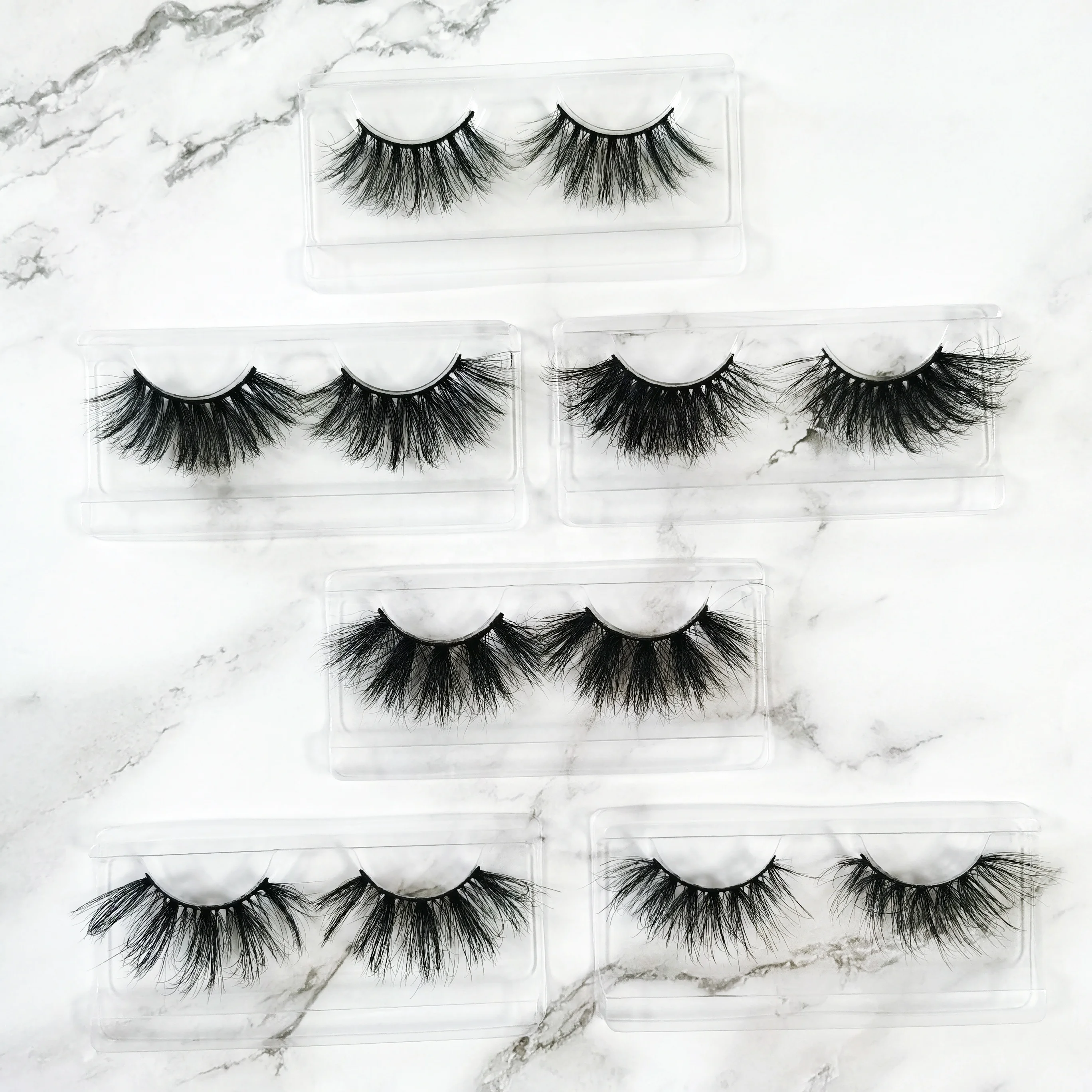 

Newest excellent quality black 25mm 3D mink false eyelashes