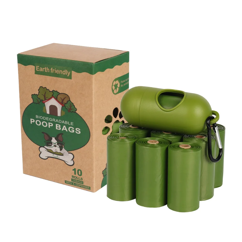 

Wholesale custom dog poop bag biodegradable disposable pet garbage bag with small animal print