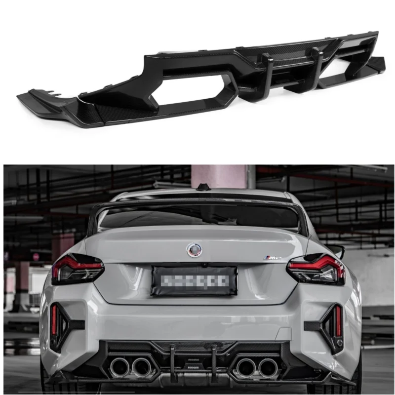 

High Quality 100% Dry Carbon Fiber Rear Diffuser For BMW G87 M2 Coupe 2023+ SQ Style Rear bumper Diffuser
