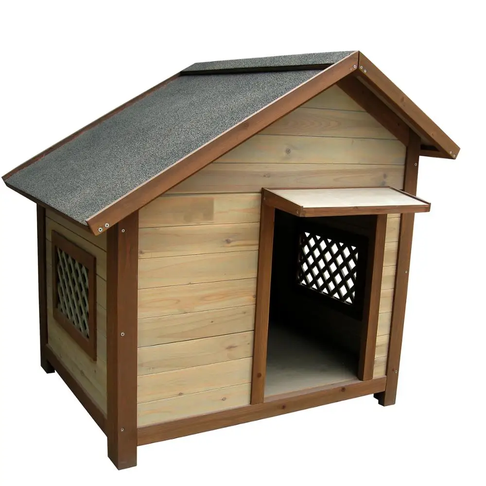 

Outdoor Solid Fir Wood Dog House Kennel Waterproof Dog Cage for Small Medium Large Dogs Cats House, Customer design