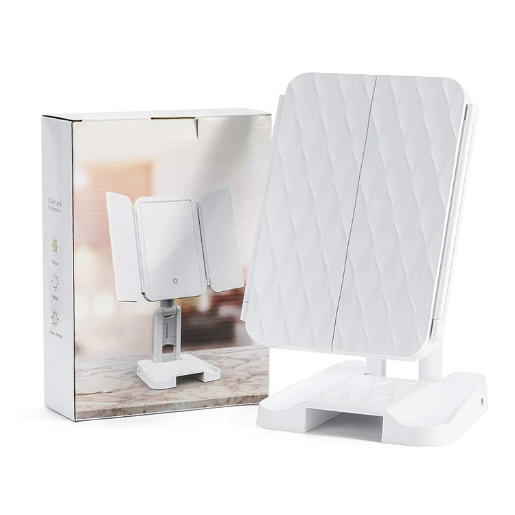 

Adjustable Brightness Led Lights Three Way Mirror