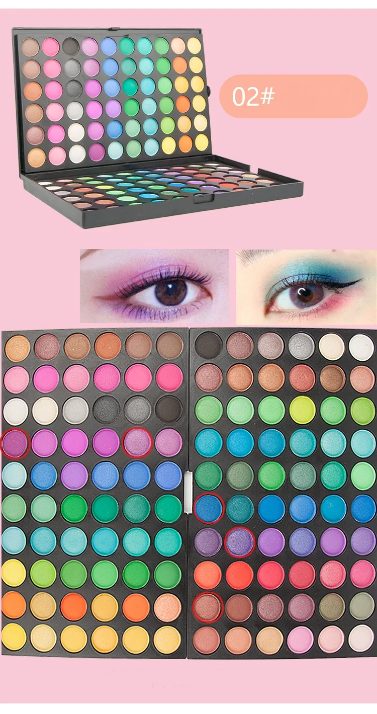 Pro X120 Full Eyeshadow Palette 2 Makeup Palletes Each 60 Colors Eye Shadow Makeup Cosmetics 