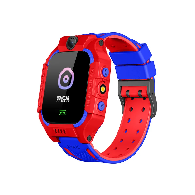 

New Launched 6th generation Q19 Smartwatch Z6 2G Child Anti-Lost SOS Call GSM LBS Location Kids smart watch Q19, Purple, cyan-blue, flame red