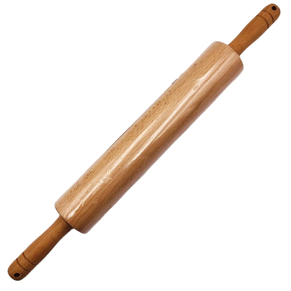 

high quality large beech wood rolling pins for dough, Natural