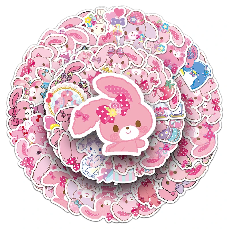 50PCS Factory Hot Sale Customization Anime Sticker Rubbish Animal Bonbonribbon Sanrio Stickers
