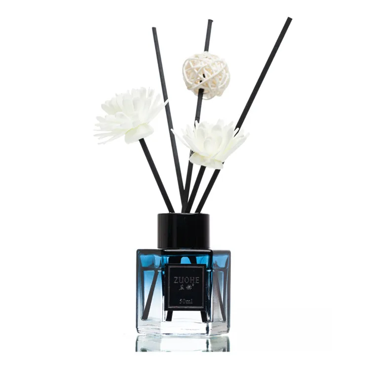 

Wholesale Custom Glass Bottle Home Room Scent Fragrance Reed Diffuser Gift Set