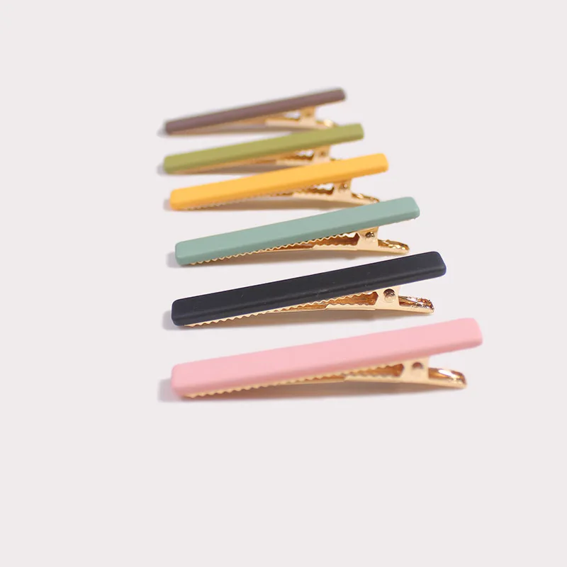 

OUYE Wholesale summer fashion clip hair clip accessories customized hair pins for women girls 2021 hair pins clip acrylic, Colorful