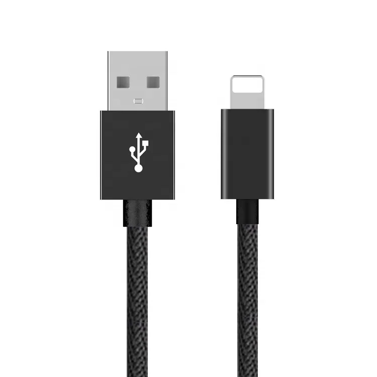 

Nylon braided usb data cable for iphone charger, Black;red;blue;gold;gray / color