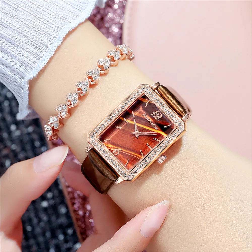 

9771 Woman Diamond watch with Bracelet Fashion Ladies Quartz watch reloj de mujer