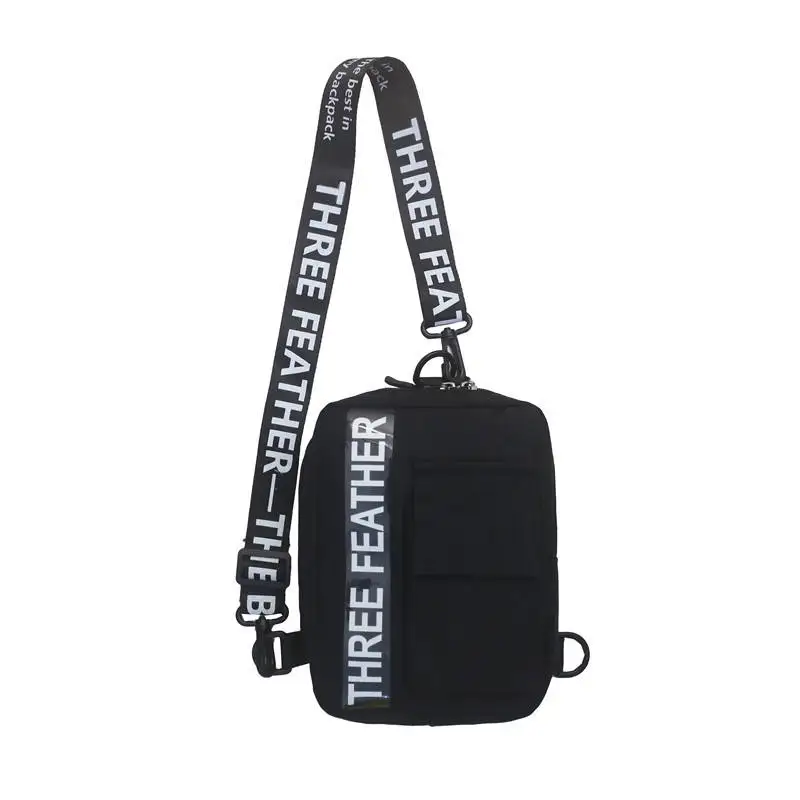 

Street fashion hip hop unisex style men chest bags women casual sling shoulder bag custom logo, 13 colors