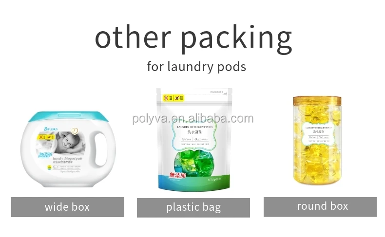 plastic box for packing laundry pods
