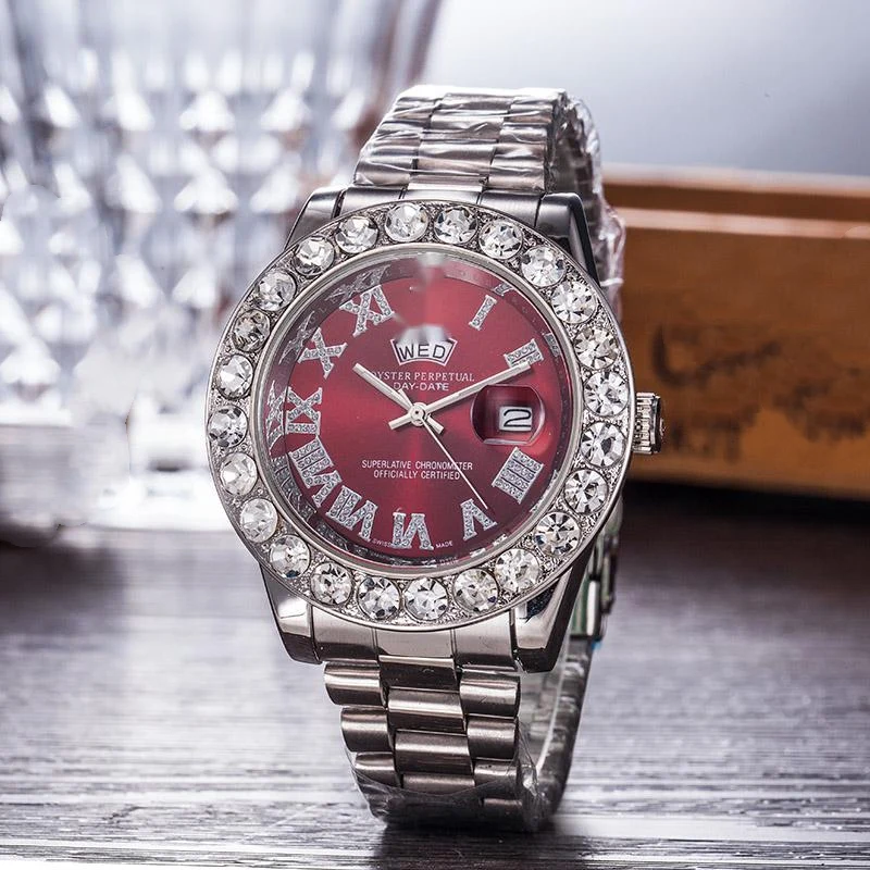 

Most competitive Iced Out Watches Crystal Quartz Hip Hop Quartz Square Watch Diamond Ap Watch