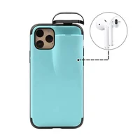 

Unique Products 2 In 1 Wireless Headphone Mobail Phone Case with Airpods Holder for Apple iPhone 11 Pro Max XS XR X 8 Plus 7 6s