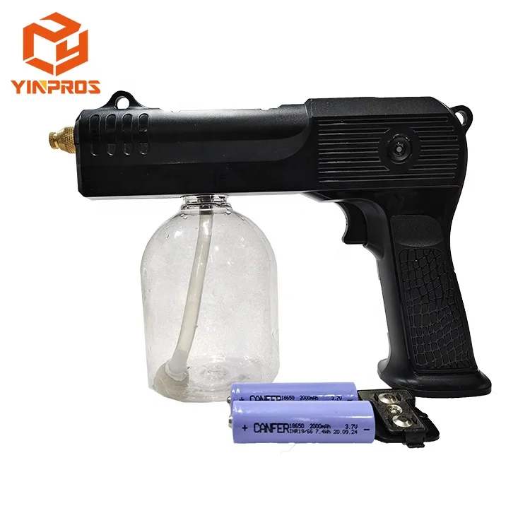 

rechargeable house cleaning Nano sprayer gun electrostatic spray fogger, Black white