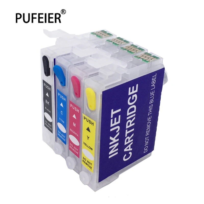 

T1971 T1962-T1964 Empty Refillable Ink Cartridge With Reset Chip For Epson XP201 XP211 XP204 XP401 XP411 XP214 XP101 WF2532 CISS