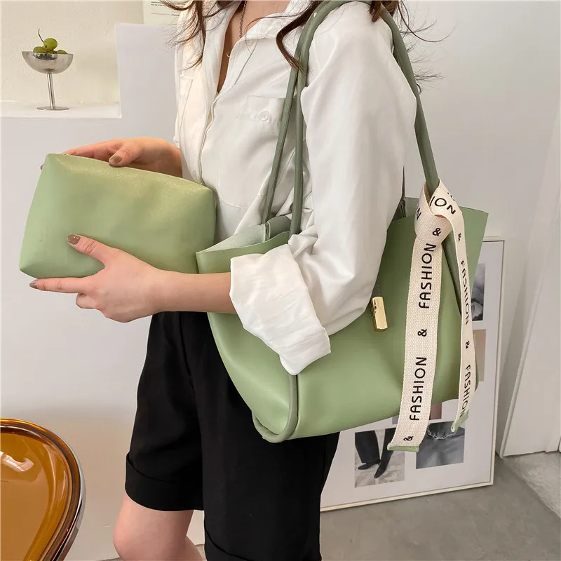 

High Quality Women Handbag Pu Leather Handbag Classic Large Capacity Travel Crossbody Tote Bag