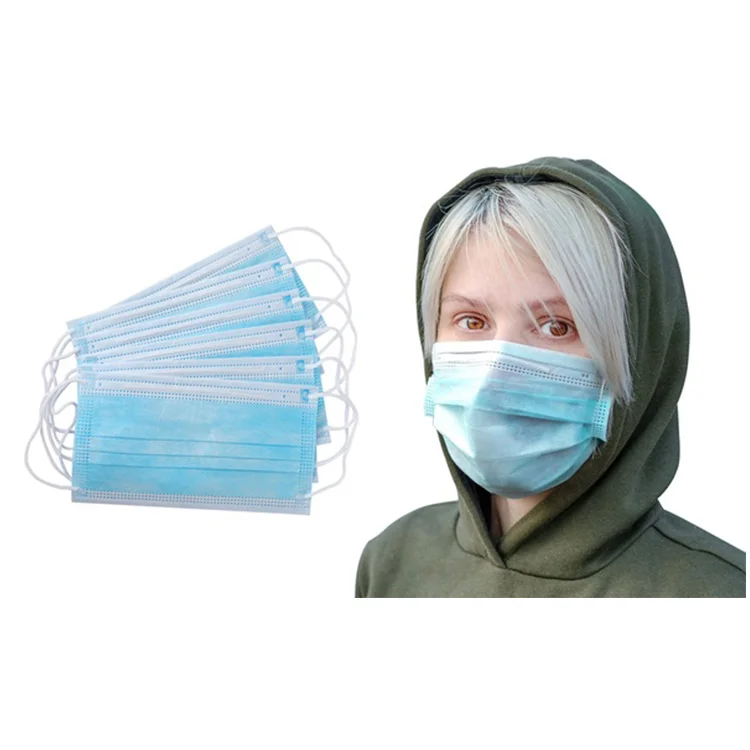 

Amazon Sublimation Filter Earloop Dust Face Mask GB/T32610-2016 Disposable Protective Mask 3ply Mask Ear Strap Hot Sales 3 Layer, Blue