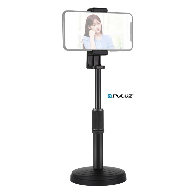 

Same day Shipping PULUZ Round Base Desktop Mount with Phone Clamp Tripod for Phone Camera