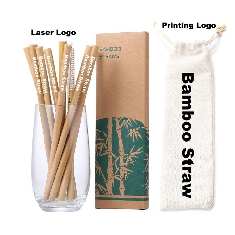 

Reusable Drinking Organic Natural Bamboo Straw wholesale eco friendly reusable natural organic bamboo drinking straw