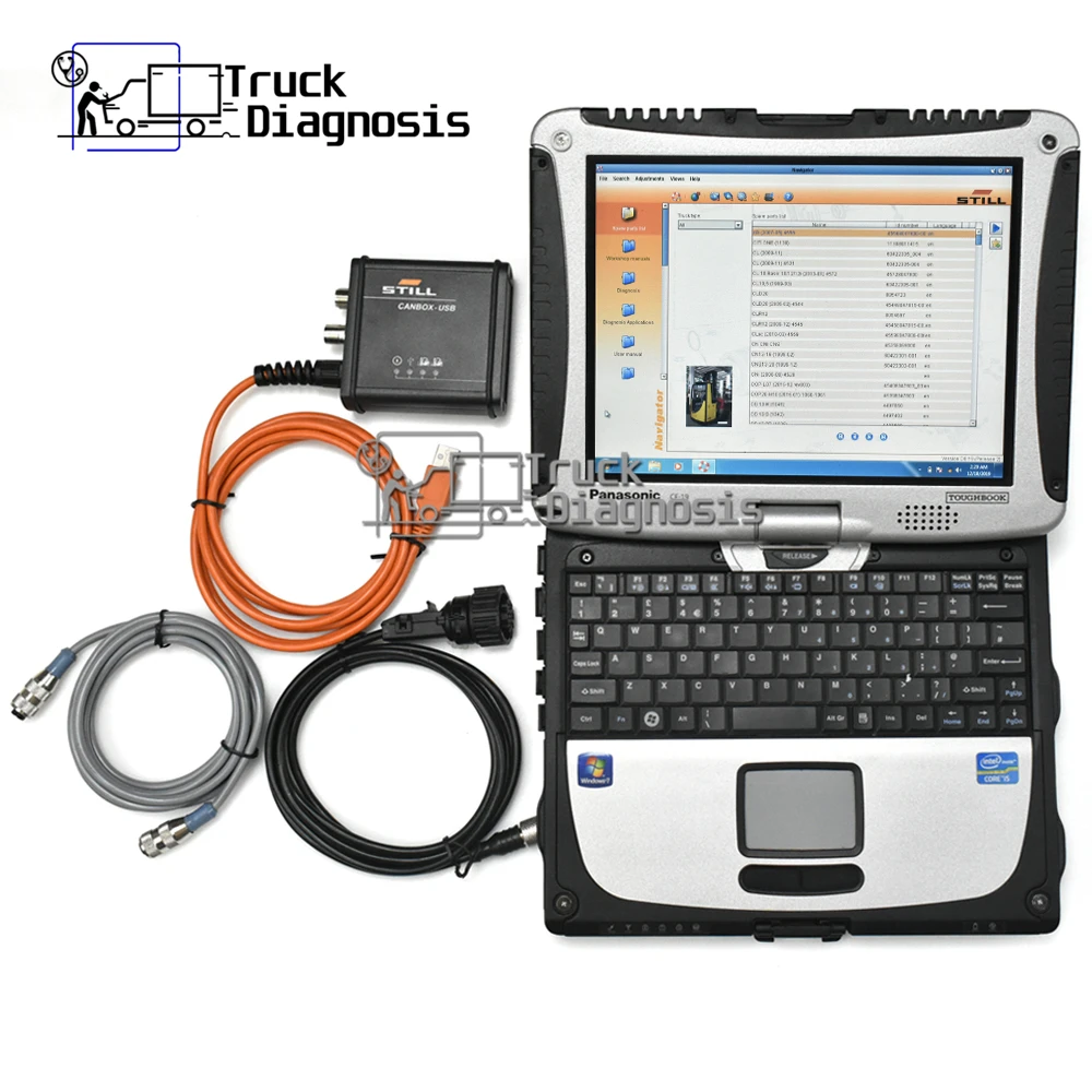 

Still forklift Sandbox Diagnostic Cable still Truck Diagnostic tool Diagnostic interface Toughbook laptop