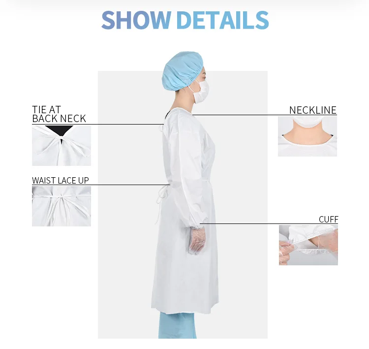 Graphene Medical Use Anti Dust Anti Harmful Splashes Isolation Gown Modified Nylon Isolation Suits Safety Dress - KingCare | KingCare.net