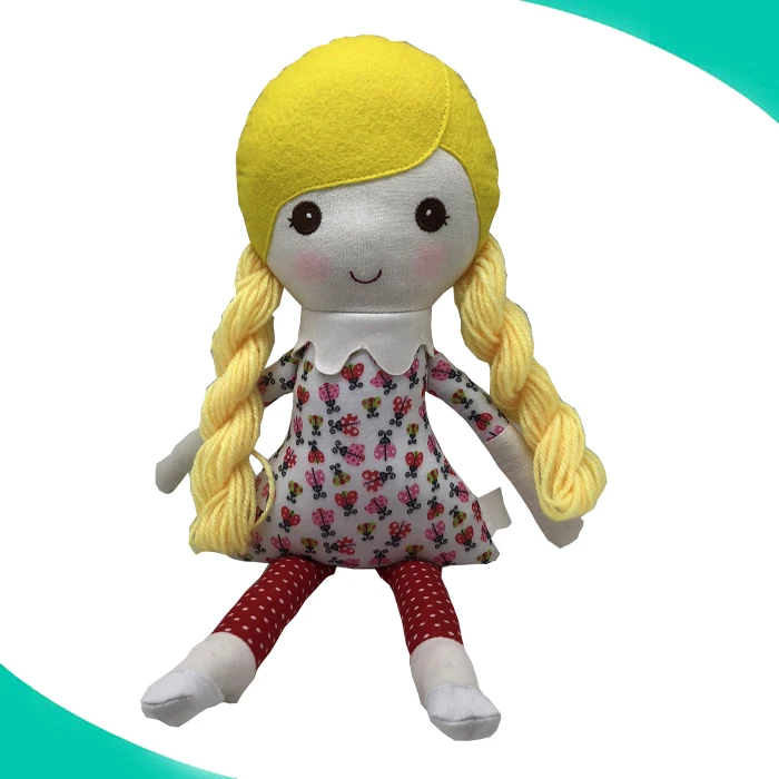 EN71 High quality factory custom 18inch fashion girls cotton fabric