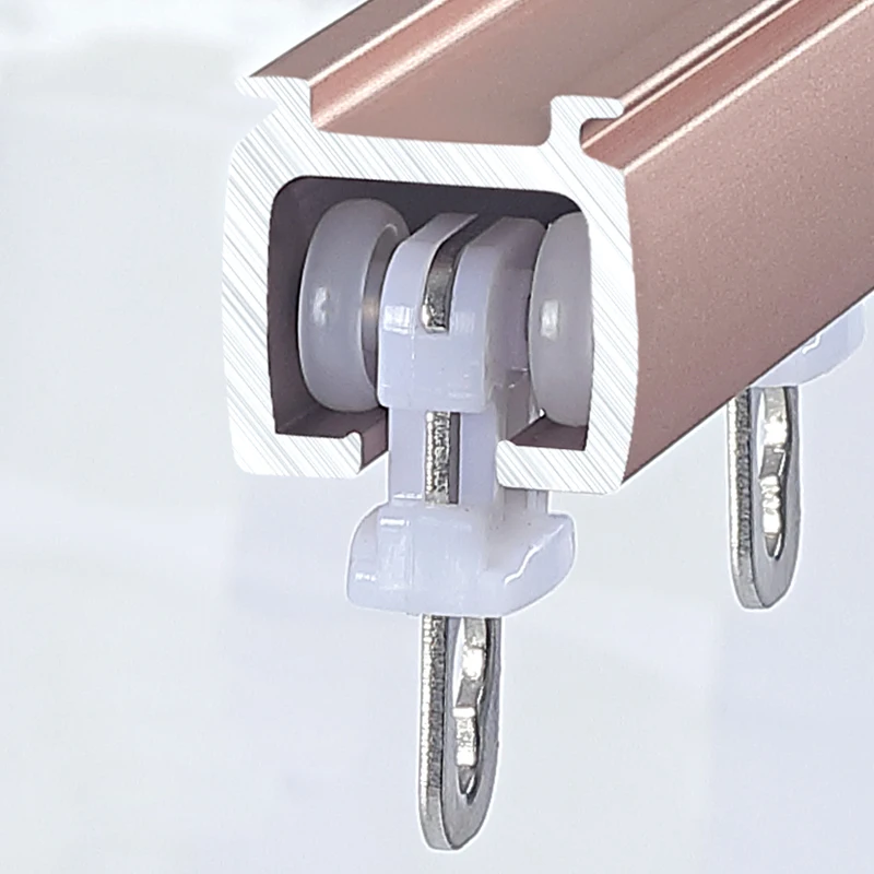 Modern Design Heavy-Duty Aluminum Alloy Long Curtain Track Set Metal Rail for Home Decor and Window Application