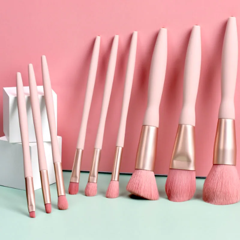 

Wooden Pink Diamond makeup brush sets 100set could do with your own logo